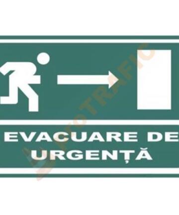 Indicator de securitate de prim ajutor "Evacuare de urgenta dreapta"