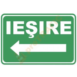 Indicator de securitate de prim ajutor "Iesire Jos Inapoi"