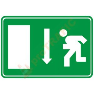 Indicator de securitate de prim ajutor "Iesire jos inapoi"