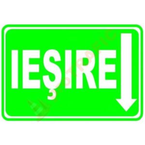 Indicator de securitate de prim ajutor "Iesire jos inapoi model 2"