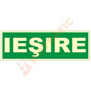 Indicator de securitate fotoluminiscent Iesire