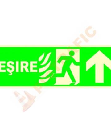 Indicator de securitate fotoluminiscent Iesire inainte