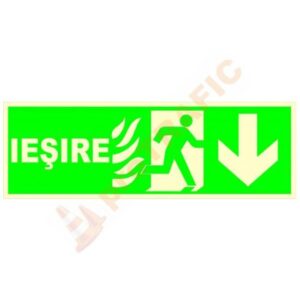 Indicator de securitate fotoluminiscent Iesire jos