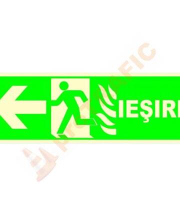 Indicator de securitate fotoluminiscent Iesire stanga