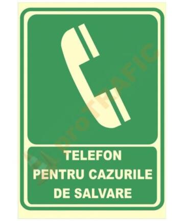 Indicator de securitate fotoluminiscent Telefon pentru cazurile de salvare