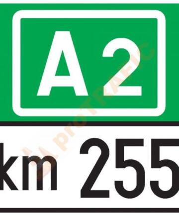 Indicator kilometric pentru autostrada K1