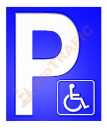 Indicator rutier Parcare pentru persoane cu dizabilitati