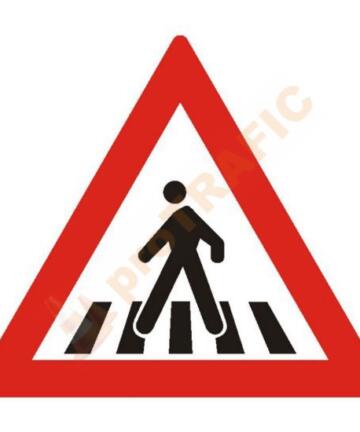Indicator rutier avertizare A22 Presemnalizare trecere pietoni