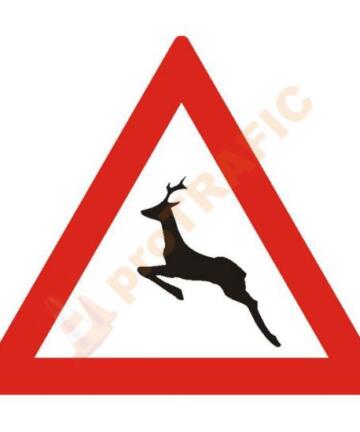 Indicator rutier avertizare A26 Animale salbatice