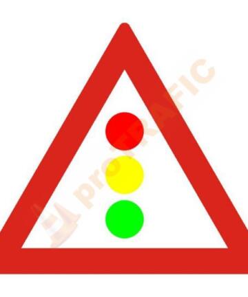 Indicator rutier avertizare A28 Semafoare