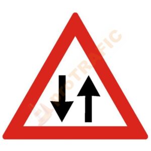 Indicator rutier avertizare A31 Circulatie in ambele sensuri