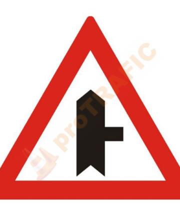 Indicator rutier avertizare A36 Intersectie cu un drum fara prioritate