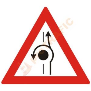Indicator rutier avertizare A54 Presemnalizarea unei amenajari rutiere care ofera si posibilitatea intoarcerii vehiculelor