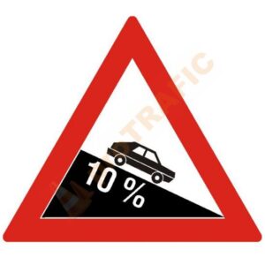 Indicator rutier avertizare A7 Coborare periculoasa