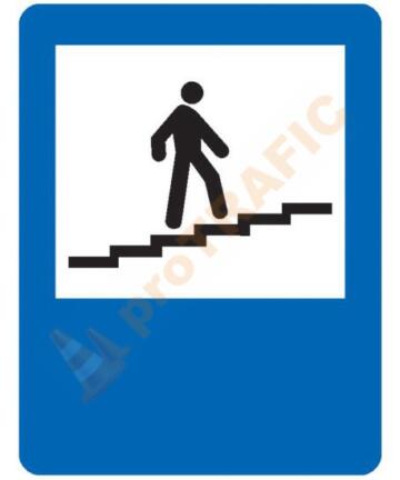 Indicator rutier de informare G12 Pasarela pentru pietoni