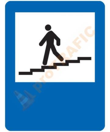 Indicator rutier de informare G13 Pasaj subteran pentru pietoni