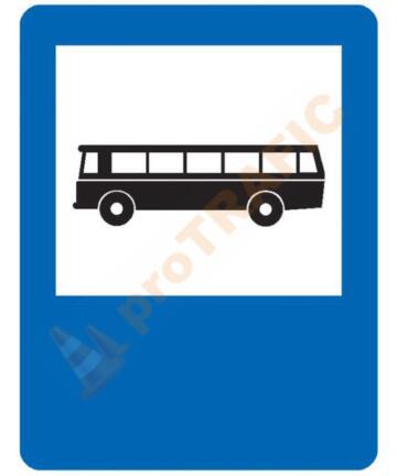 Indicator rutier de informare G14 Statie de autobuz