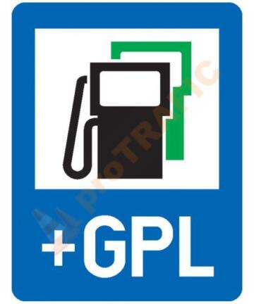 Indicator rutier de informare G23 Statie de alimentare cu carburanti