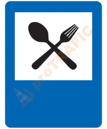 Indicator rutier de informare G25 Restaurant