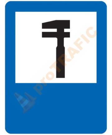 Indicator rutier de informare G33 Service auto