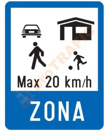 Indicator rutier de informare G38 Zona Rezidentiala