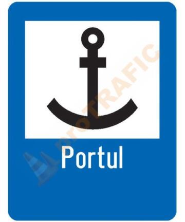 Indicator rutier de informare G46 Port