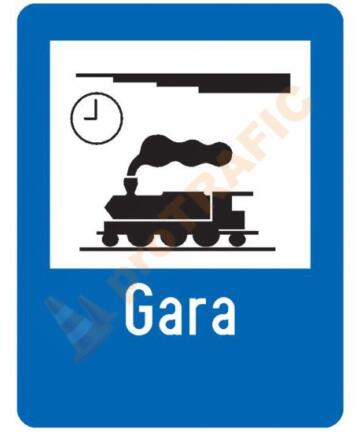 Indicator rutier de informare G47 Gara