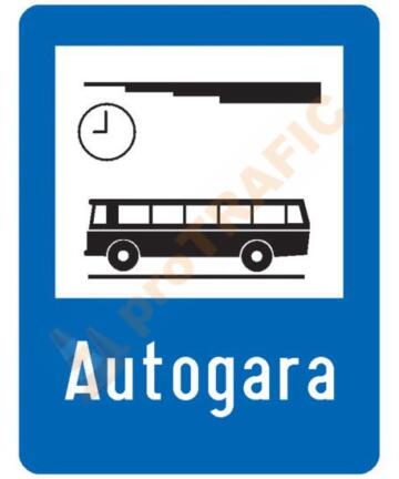 Indicator rutier de informare G48 Autogara
