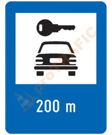 Indicator rutier de informare G49 Inchirieri Auto