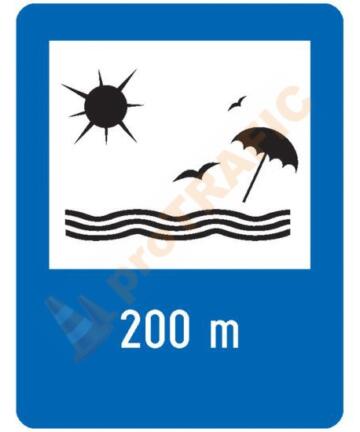 Indicator rutier de informare G50 Plaja