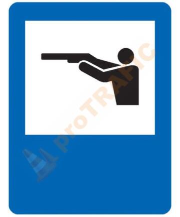 Indicator rutier de informare G51 Zona de vanatoare
