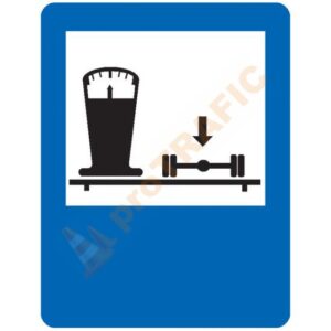 Indicator rutier de informare G63 Cantar pentru autovehicule