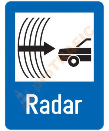 Indicator rutier de informare G64 Control Radar