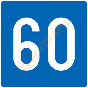 Indicator rutier de informare G66 Viteza Recomandata