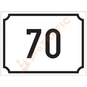 Indicator rutier de informare G70 Numarul Imobilului