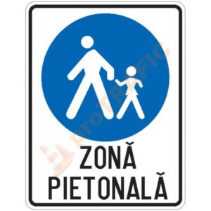 Indicator rutier de informare G71 Zona Pietonala