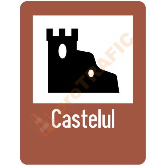Indicator rutier de informare turistica T1 Castel - Cetate