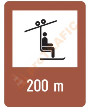 Indicator rutier de informare turistica T10 Teleschi