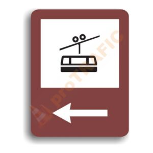 Indicator rutier de informare turistică T11 Telecabină