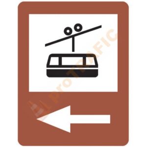 Indicator rutier de informare turistica T11 Telecabina