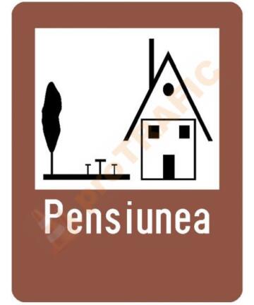 Indicator rutier de informare turistica T12 Pensiune Agroturistica