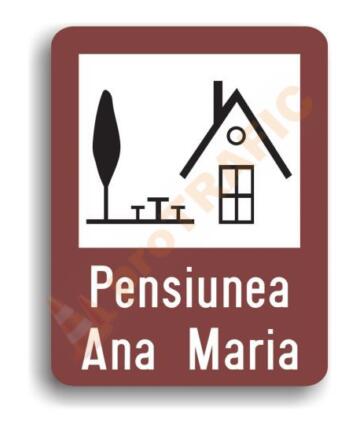 Indicator rutier de informare turistică T12 Pensiune agroturistică