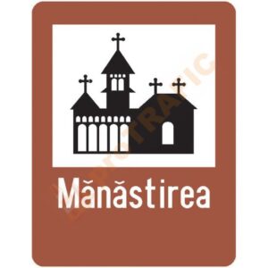 Indicator rutier de informare turistica T5 Manastire