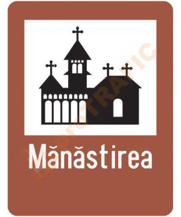 Indicator rutier de informare turistica T5 Manastire