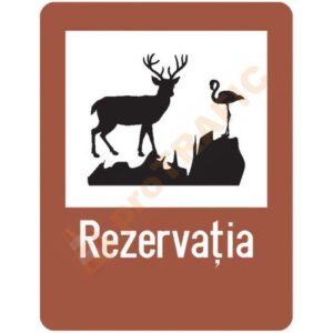 Indicator rutier de informare turistica T6 Rezervatie Naturala
