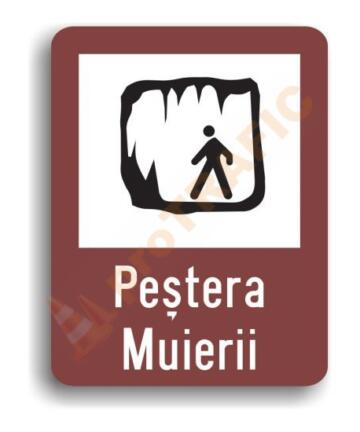 Indicator rutier de informare turistica T8 Pestera