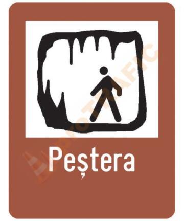 Indicator rutier de informare turistica T8 Pestera