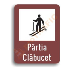 Indicator rutier de informare turistică T9 Partie schi
