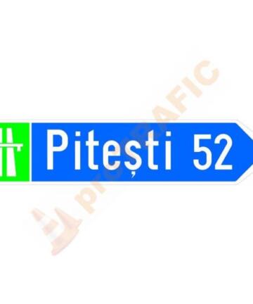 Indicator rutier de orientare F29 Directia spre localitatea indicata