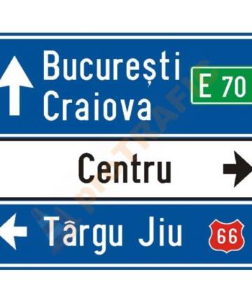 Indicator rutier de orientare F3 Presemnalizarea directiilor indicate